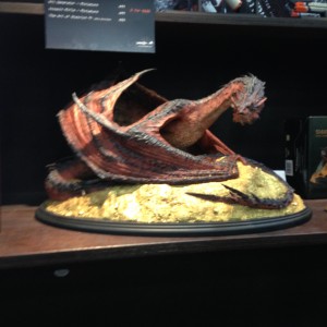 Smaug and his hoard at the Weta Workshop