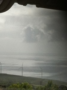 Wind Turbines on the road to Haleakala National Park